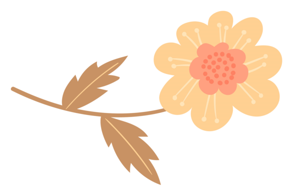Autumn Yellow Flower Design