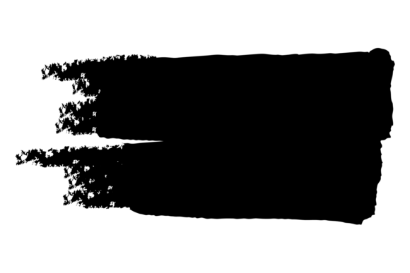 Black Paint Mark. Ink Brush Decorative E
