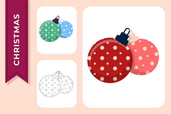 Christmas Ball Decorative Graphic