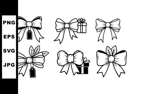 Decorative Gift Bows Graphics & Illustrations