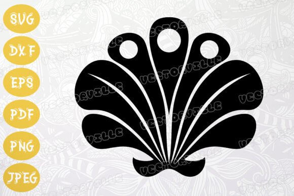 Decorative Seashell SVG for Beach Crafts Graphics Freebies