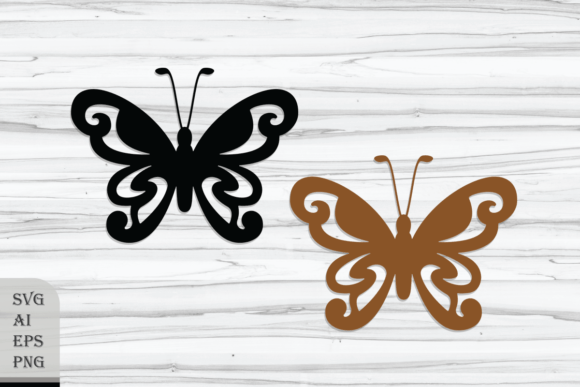 Decorative Tribal Butterfly Graphics for Modern Branding