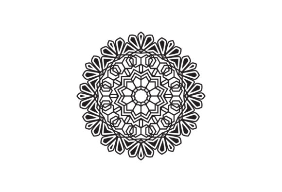 Flower Mandala Graphic for Creative Projects
