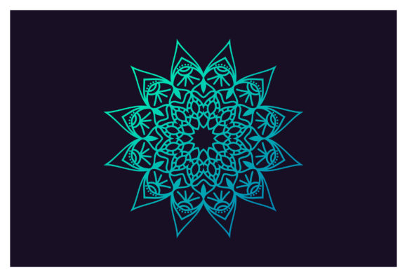 Flower Mandala Graphics for Editorial Design