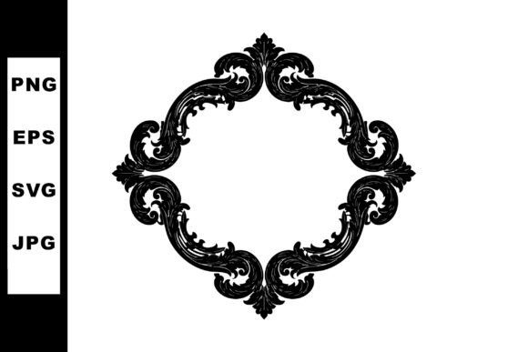 Ornate Vintage Decorative Frame Vector D Graphics & Illustrations