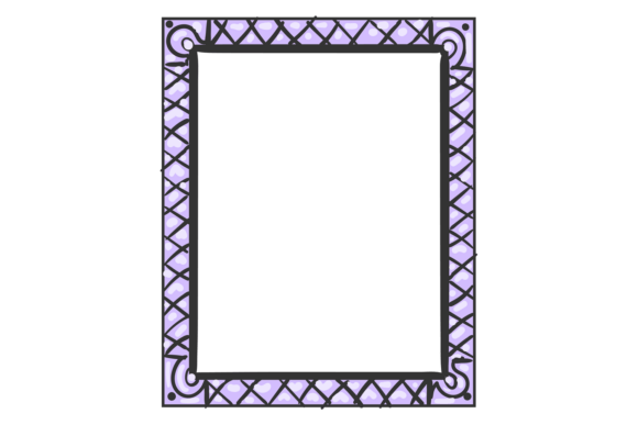 Photo Frame Decorative Doodle Border Bla: Graphics & Illustrations
