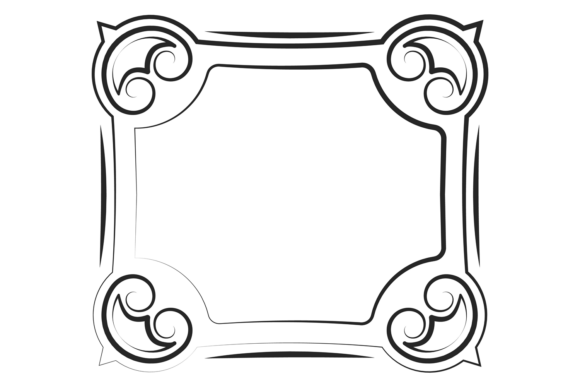 Picture Frame with Decorative Corner Pat for Branding