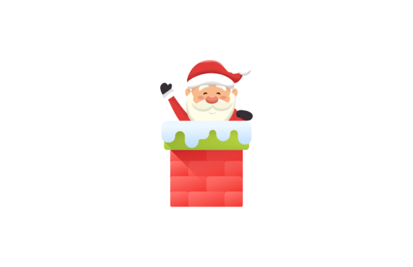 Santa Christmas Decorative Snow Graphics