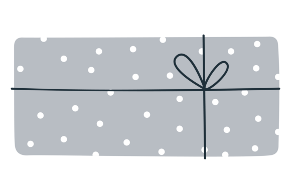 Scandinavian Doodle Gift Box for Modern Branding