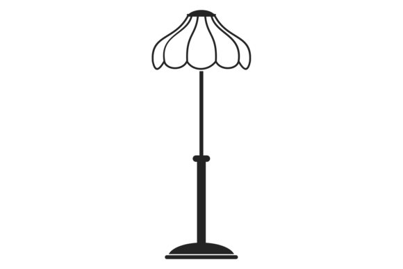 Stained Glass Lamp. Decorative Interior Graphics
