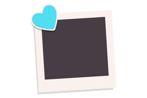 Wedding Photo Template. Decorative Love